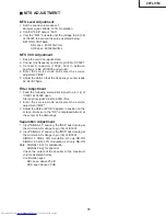 Предварительный просмотр 11 страницы Sharp 29FL91M Service Manual