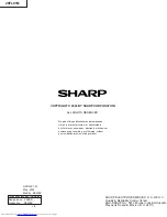 Предварительный просмотр 36 страницы Sharp 29FL91M Service Manual