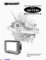 Предварительный просмотр 1 страницы Sharp 29H-FX3M Operation Manual