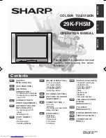 Sharp 29K-FM5M Operation Manual preview