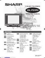 Sharp 29L-FG5RU Operation Manual preview