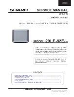 Sharp 29LF-92C Service Manual preview