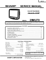 Sharp 29MU70 Service Manual preview