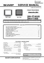 Sharp 29V-FT450S Service Manual предпросмотр