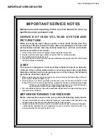 Предварительный просмотр 2 страницы Sharp 29V-FT450S Service Manual