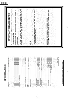 Предварительный просмотр 2 страницы Sharp 29WF200 Service Manual