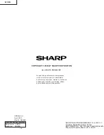 Предварительный просмотр 33 страницы Sharp 32C230 Service Manual