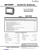 Sharp 32C530 Service Manual preview