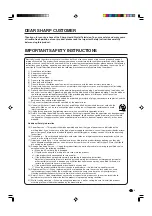 Предварительный просмотр 4 страницы Sharp 32D4U - LC - 32" LCD TV Operation Manual