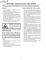 Предварительный просмотр 2 страницы Sharp 32F830 Service Manual