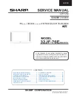 Sharp 32JF-76E Service Manual предпросмотр