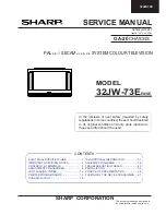 Sharp 32JW-73E Service Manual предпросмотр