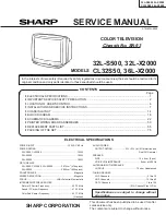 Предварительный просмотр 1 страницы Sharp 32L-S500 Service Manual