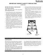 Предварительный просмотр 3 страницы Sharp 32L-S500 Service Manual