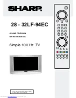 Sharp 32LF-94EC Operation Manual preview