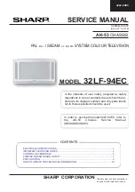 Preview for 1 page of Sharp 32LF-94EC Service Manual