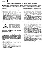 Preview for 2 page of Sharp 32N-S500 Service Manual