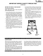 Предварительный просмотр 3 страницы Sharp 32N-S500 Service Manual