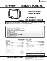 Предварительный просмотр 1 страницы Sharp 32R-S400 Service Manual