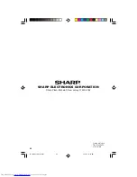 Предварительный просмотр 56 страницы Sharp 32R-S480 Operation Manual