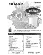 Sharp 32SC26B Operation Manual preview