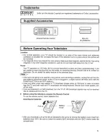 Предварительный просмотр 5 страницы Sharp 32SC26B Operation Manual