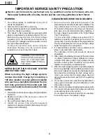 Предварительный просмотр 2 страницы Sharp 32U-F500 Service Manual