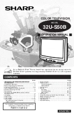 Sharp 32U-S50 Operation Manual preview