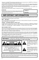 Предварительный просмотр 2 страницы Sharp 32U-S50 Operation Manual