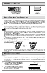 Предварительный просмотр 5 страницы Sharp 32U-S50 Operation Manual