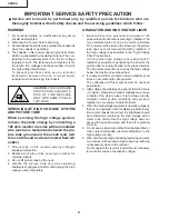 Предварительный просмотр 2 страницы Sharp 32UC4 Service Manual