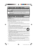 Preview for 3 page of Sharp 32UF5 Operation Manual