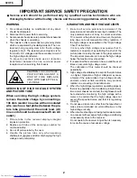 Предварительный просмотр 2 страницы Sharp 32UF6 Service Manual