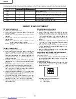 Предварительный просмотр 9 страницы Sharp 32UF6 Service Manual