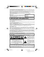 Предварительный просмотр 2 страницы Sharp 36F630 Operation Manual