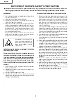 Предварительный просмотр 2 страницы Sharp 36F830 Service Manual