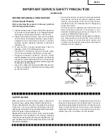 Предварительный просмотр 3 страницы Sharp 36F830 Service Manual