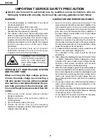 Preview for 2 page of Sharp 36R-S60 Service Manual