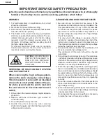 Предварительный просмотр 2 страницы Sharp 36US650 Service Manual