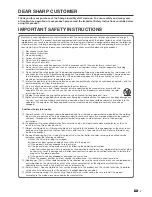 Предварительный просмотр 4 страницы Sharp 37D40U - LC - 37" LCD TV Operation Manual