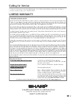 Предварительный просмотр 54 страницы Sharp 37D40U - LC - 37" LCD TV Operation Manual