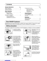 Preview for 5 page of Sharp 37FM-11H Operation Manual