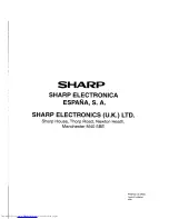 Preview for 24 page of Sharp 37FM-11H Operation Manual