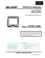 Sharp 37GT-25S Service Manual предпросмотр