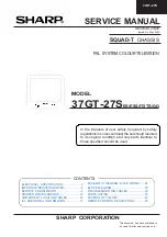 Sharp 37GT-27S Service Manual предпросмотр