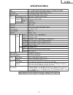 Предварительный просмотр 5 страницы Sharp 37HV4U - LC - 37" LCD TV Service Manual