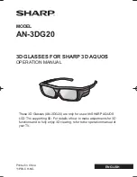 Sharp 3d Glasses Operation Manual preview