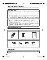 Preview for 4 page of Sharp 40G100H Operation Manual