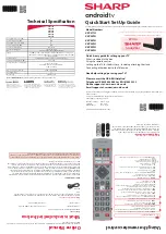 Sharp 42CL1IA Quick Start Manual preview