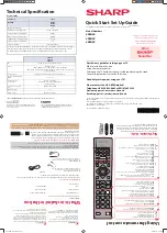 Preview for 1 page of Sharp 49BG2K Operating Instructions Quick Start Set Up Manual